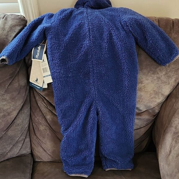 Blue Fleece Kids One Piece by Rugged Bear - Picture 3 of 5